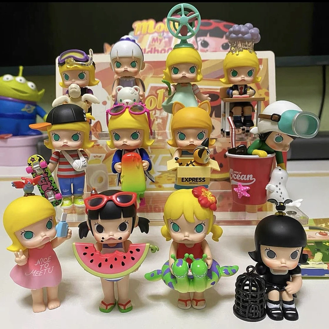 【国版拆盒-Molly我小时候】高质量可爱茉莉盲盒手办潮玩摆件礼物