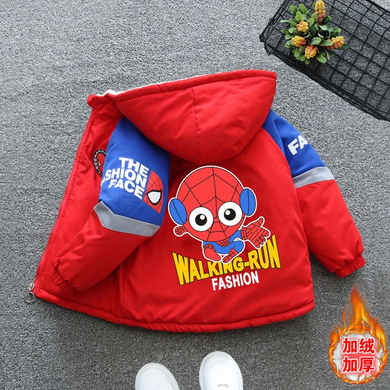 男童棉衣儿童加绒外套秋冬款2025新款中大童洋气男孩保暖派克服潮