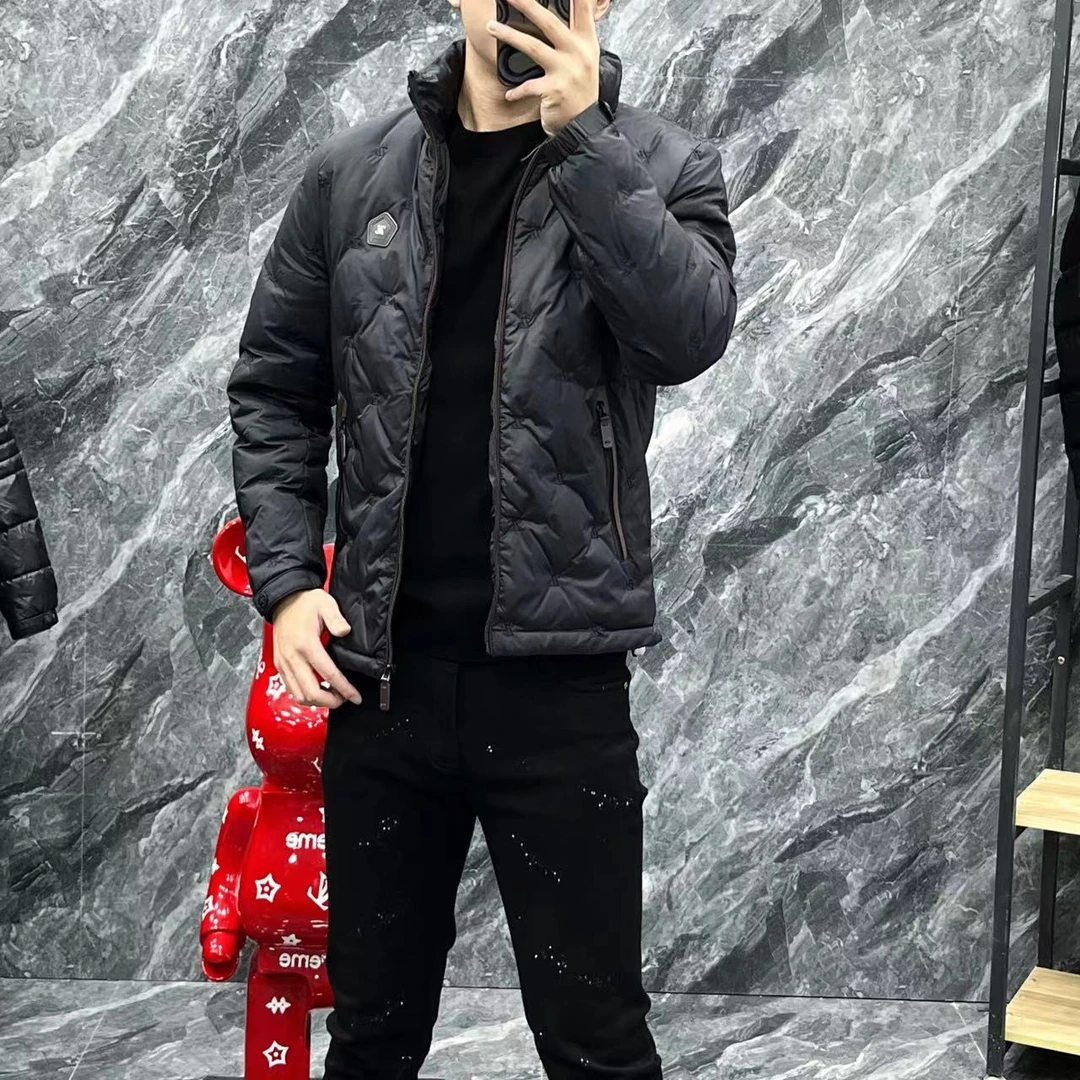 冬季新款欧货男士潮流时尚休闲修身保暖百搭加厚外套-9921