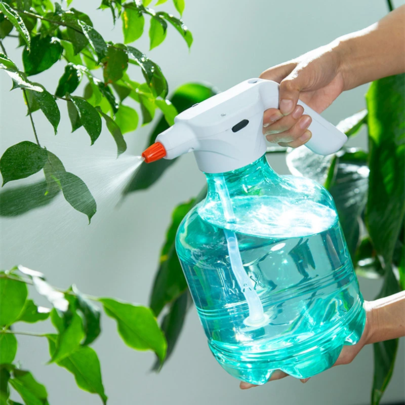 简约电动喷水壶3L浇花喷雾器可喷84消毒液酒精园艺洒水自动喷水壶