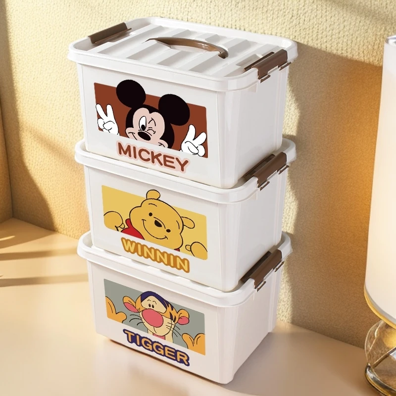 西邮哥【新疆包邮】卡通收纳箱带盖家用衣物玩具零食书手本提储物箱