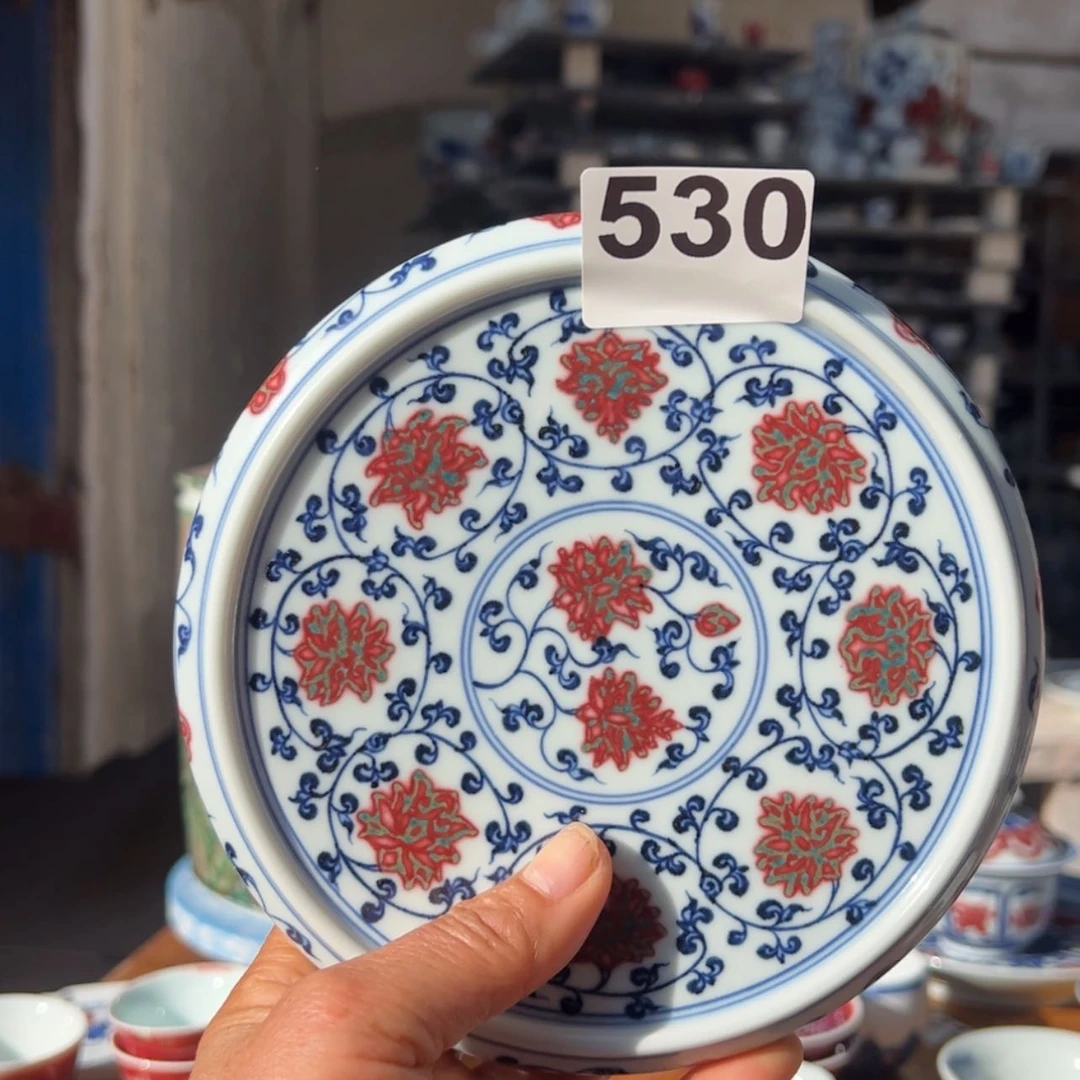 【闪购商品】瓷杯青花釉里红