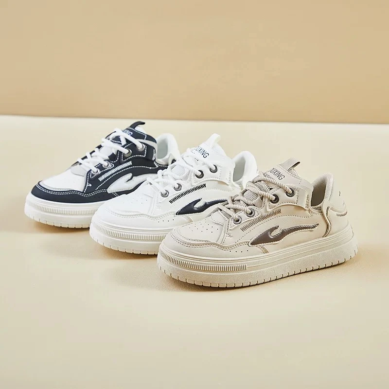 女秋冬平底软底韩版百搭时尚皮面小白鞋板鞋G7602