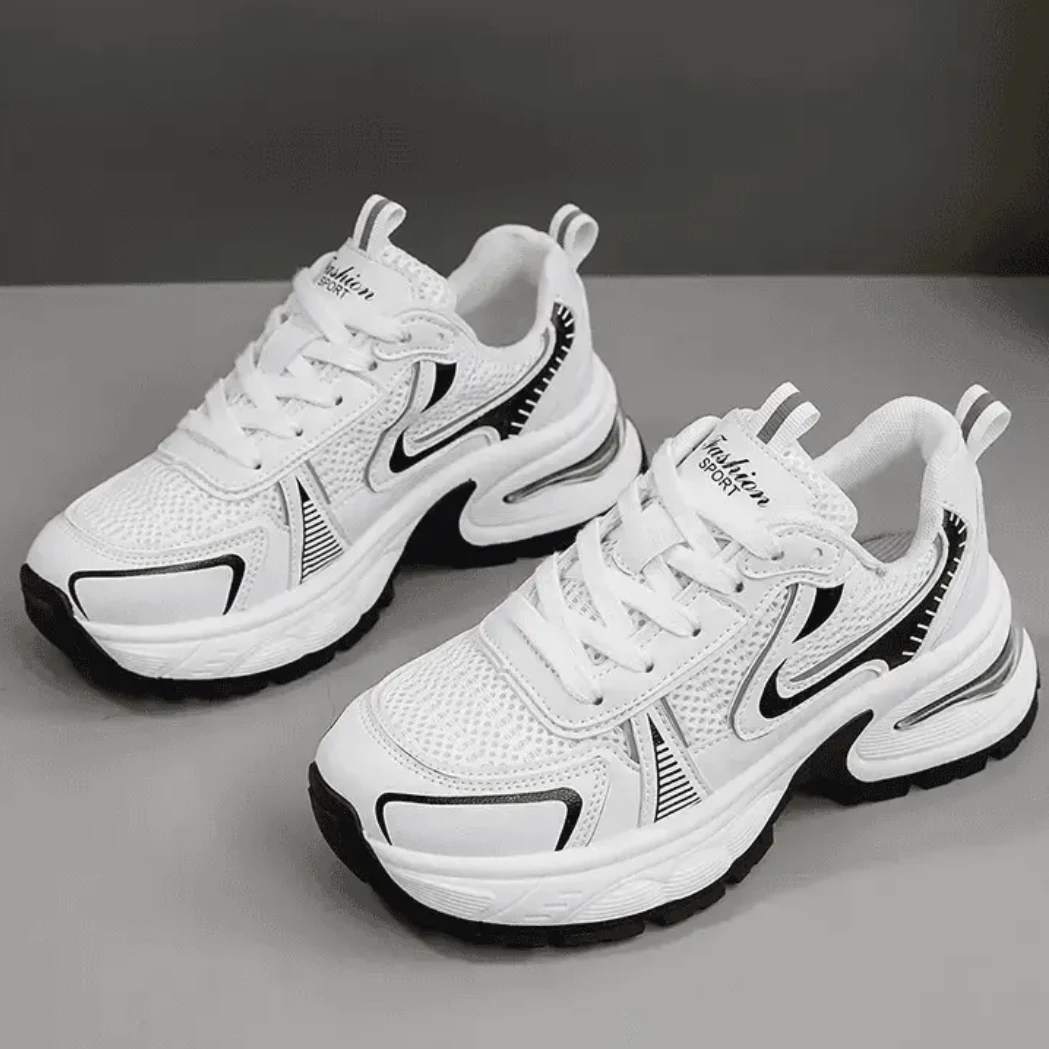 女生秋冬新款休闲时尚百搭厚底运动老爹鞋S1196