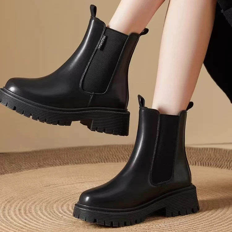 Ou Shi Yuan/欧诗媛春夏女士英伦风经典马丁靴HD8803