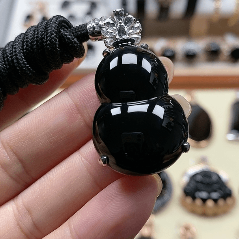 【闪购商品】翡翠颈饰18K金镶嵌萍****1