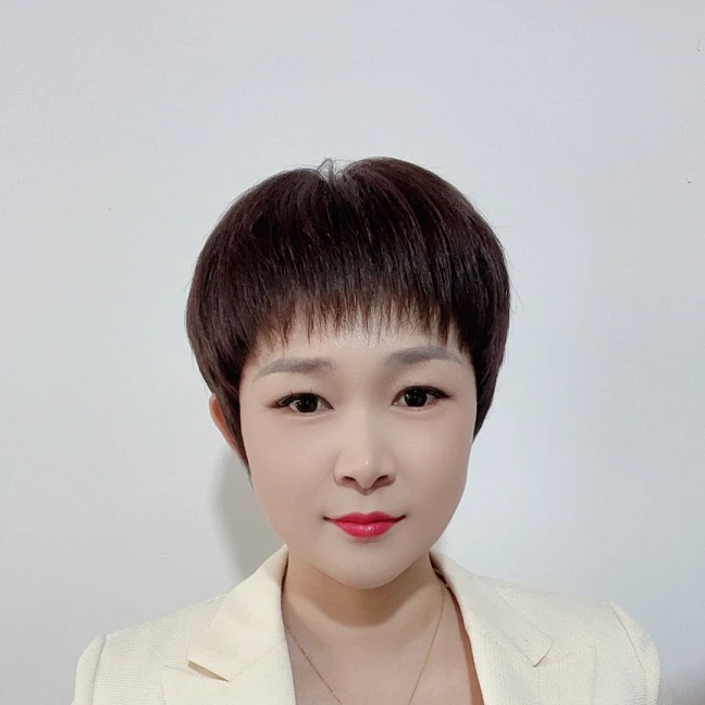 17号黛妮全真发品牌齐碎刘海逼真自然超轻薄全手工制作佩戴轻盈