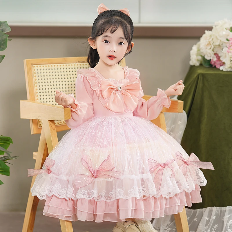 女童连衣裙秋冬可爱2025新款洋气洛丽塔冬季大童洋气lolita公主裙