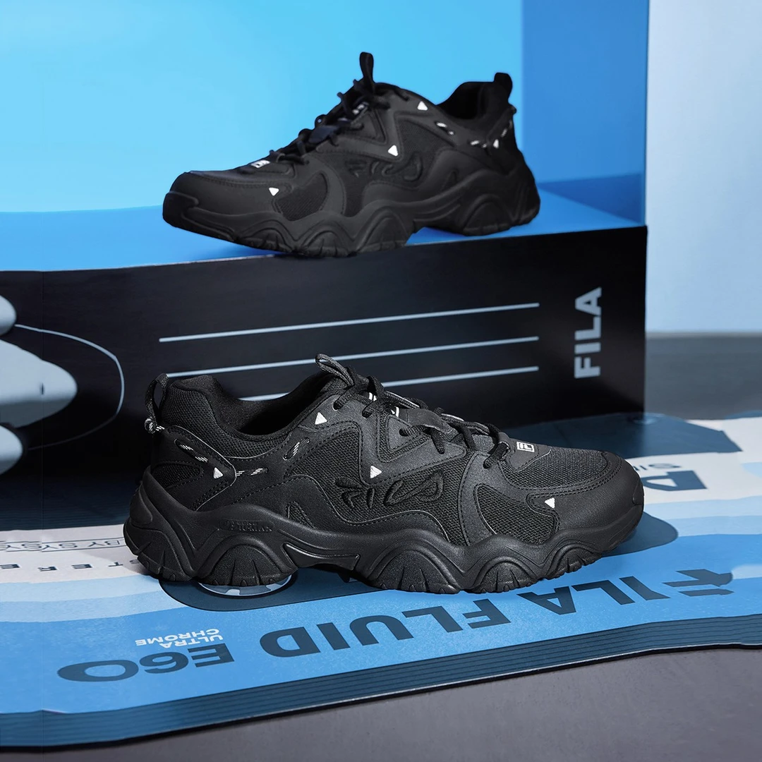 Fila/斐乐老爹鞋情侣猫爪4代轻盈网面透气跑步鞋F62W532195F