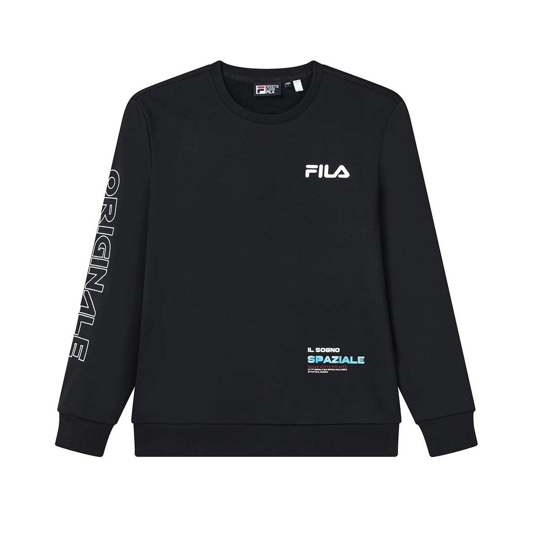 Fila/斐乐男士内搭冬季液氮加绒加厚保暖潮流套头卫衣F51M449213A