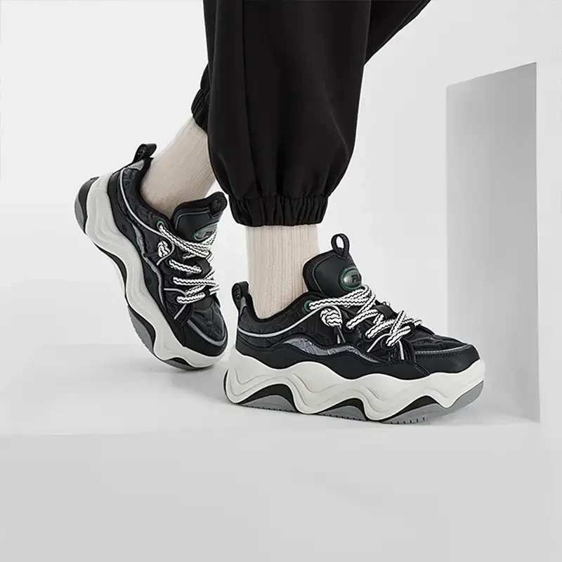 Fila/斐乐【流沙鞋】男鞋增高时尚复古女鞋摩登板鞋F12M441209F
