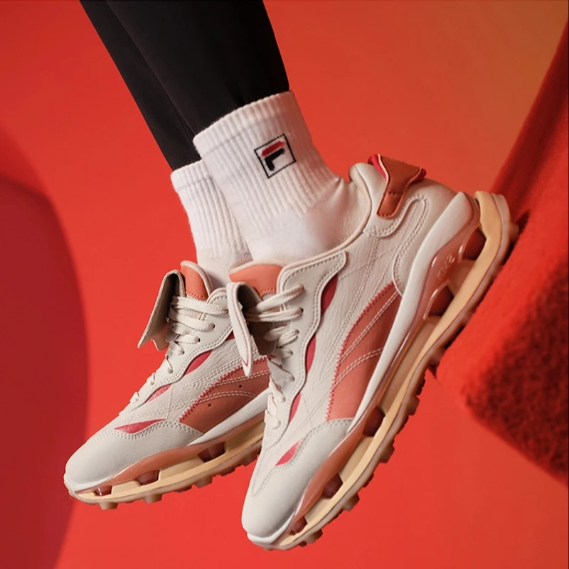 Fila/斐乐KM2新年款老爹鞋运动鞋2025厚底休闲鞋F12W513105F