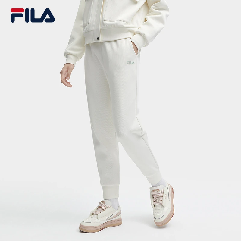 FILA/斐乐女子【舒适保暖收口长裤】冬季休闲运动女裤F11W348602F