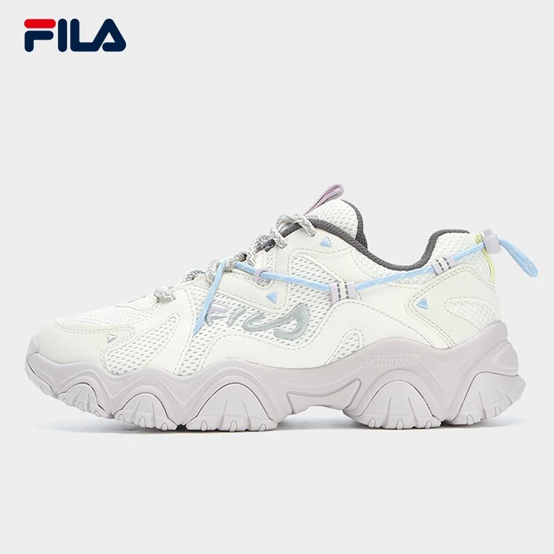 Fila/斐乐女士老爹鞋23秋季款猫爪4代时尚轻便运动鞋F12W332113A