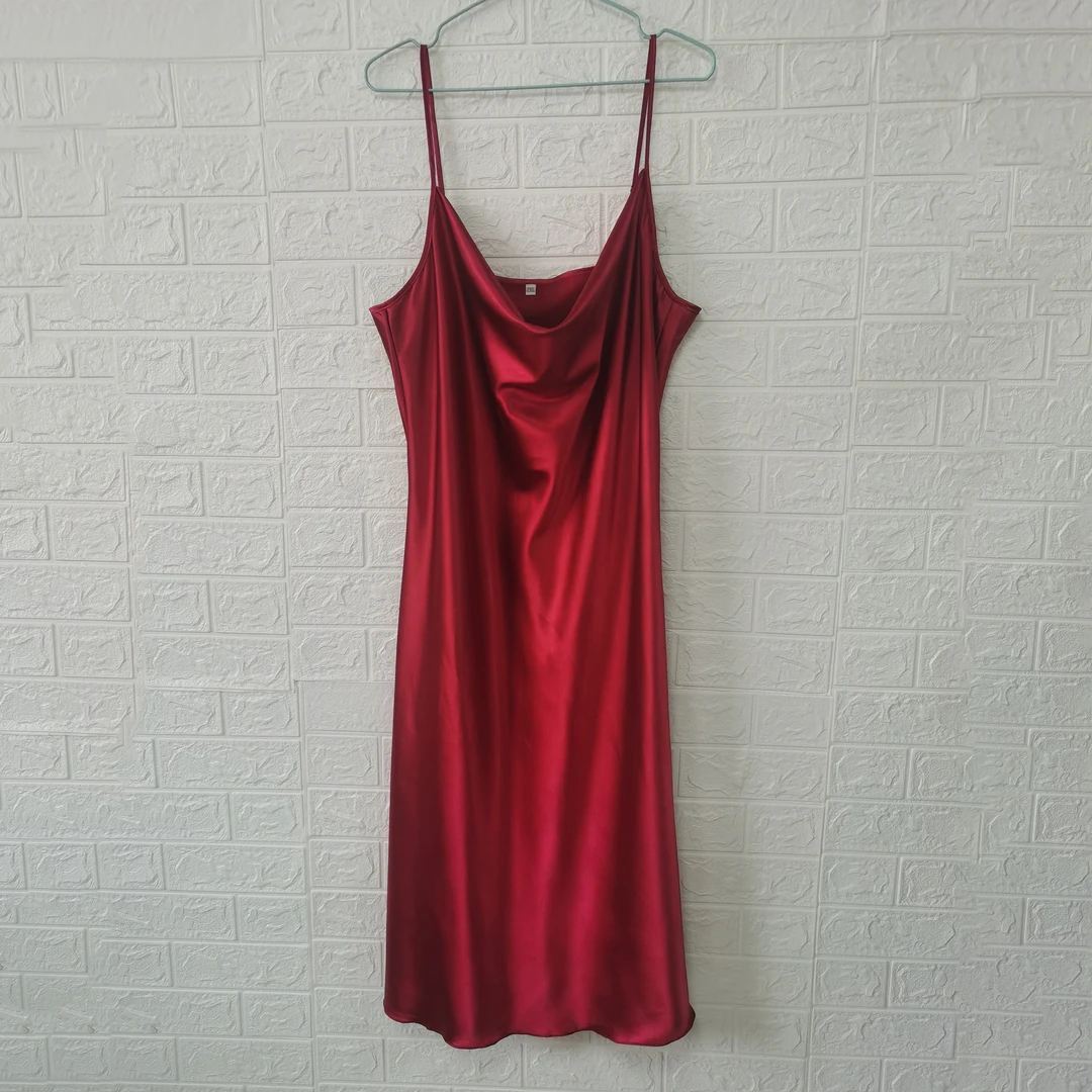 现货005大码吊带睡衣200斤睡裙女