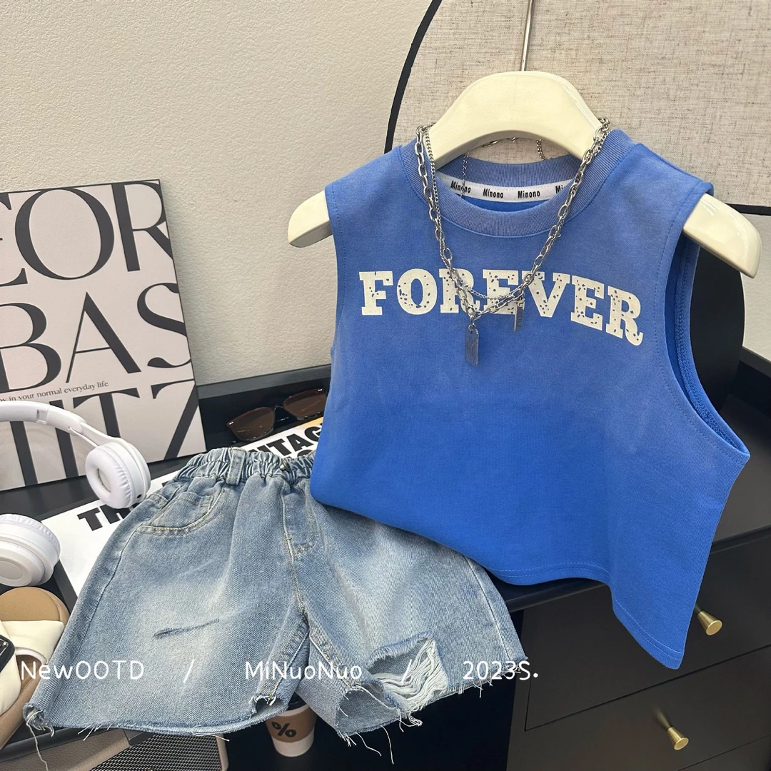 夏季新款男童背心夏装薄款儿童t恤打底宝宝韩版百搭渐变无袖上衣