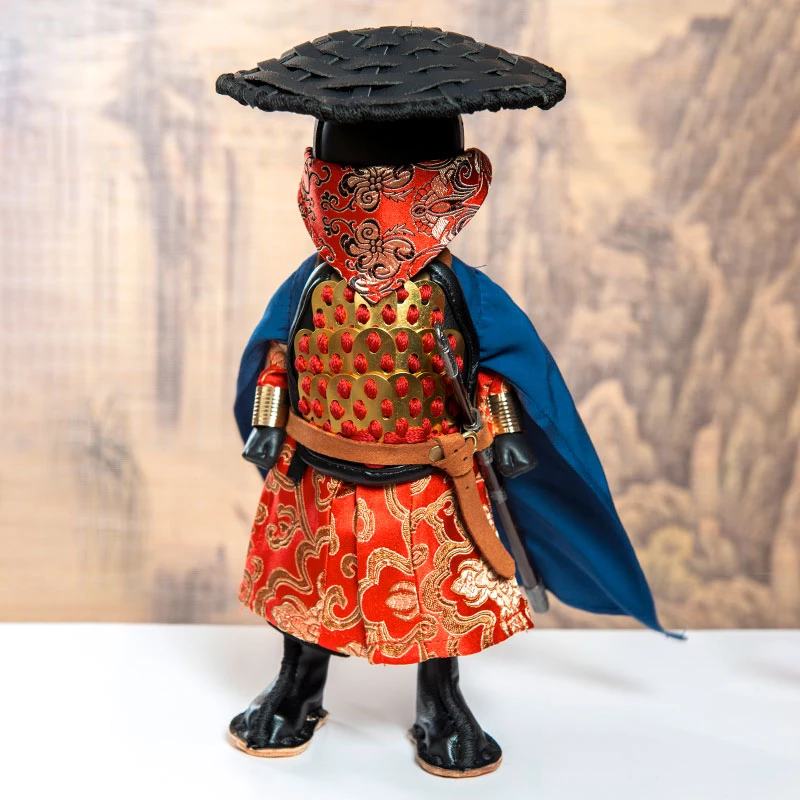 炼铠游侠手办兵人武士铠甲汉服cos件中国甲胄铠甲盔甲