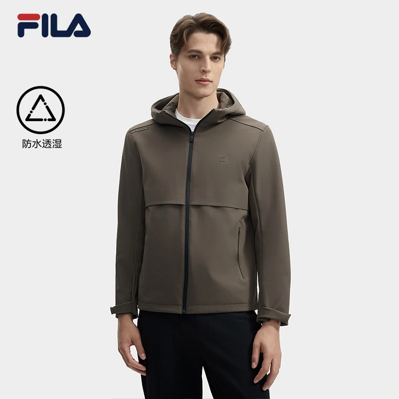 Fila/斐乐男【防水透湿高档连帽外套】秋冬保暖商务上衣F11M443703F