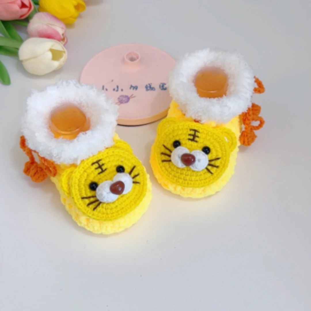【成品/材料包】小老虎冬款宝宝鞋，手工 diy ，成品定制/材料包