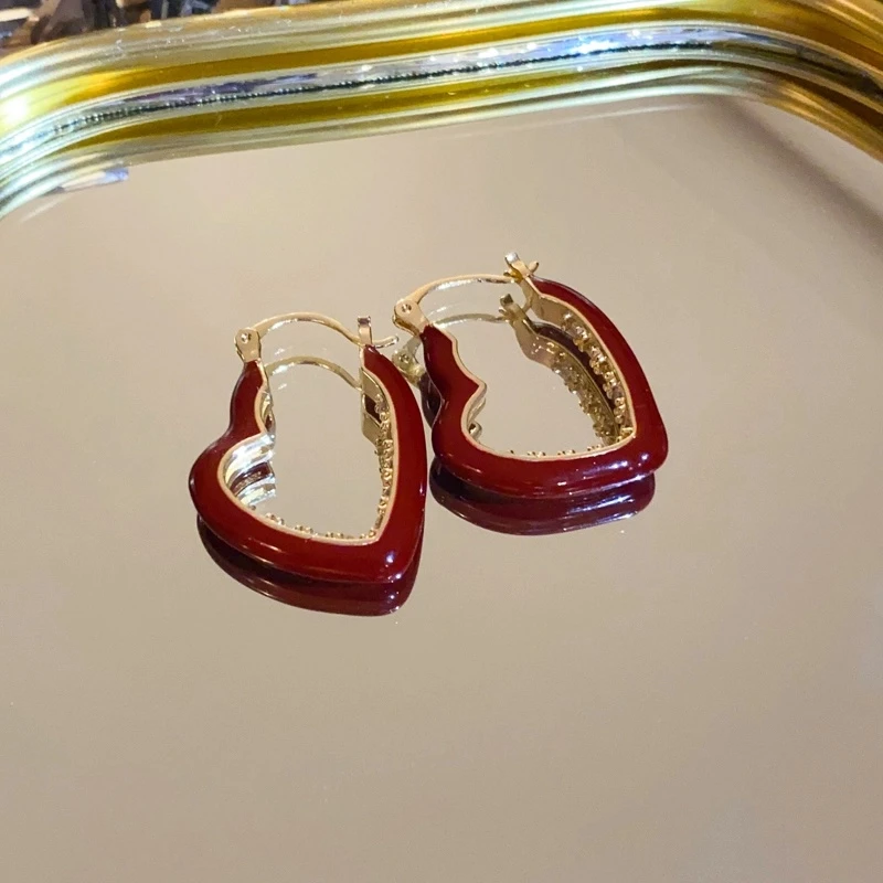 铜合金合成锆石耳饰 气质轻奢时尚百搭个性精致小众耳饰LY0257