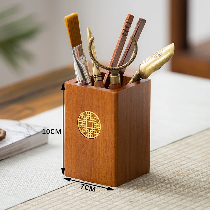 【新01】花梨色六君子 茶道套装功夫茶具配件大全喝茶用品茶夹刷子