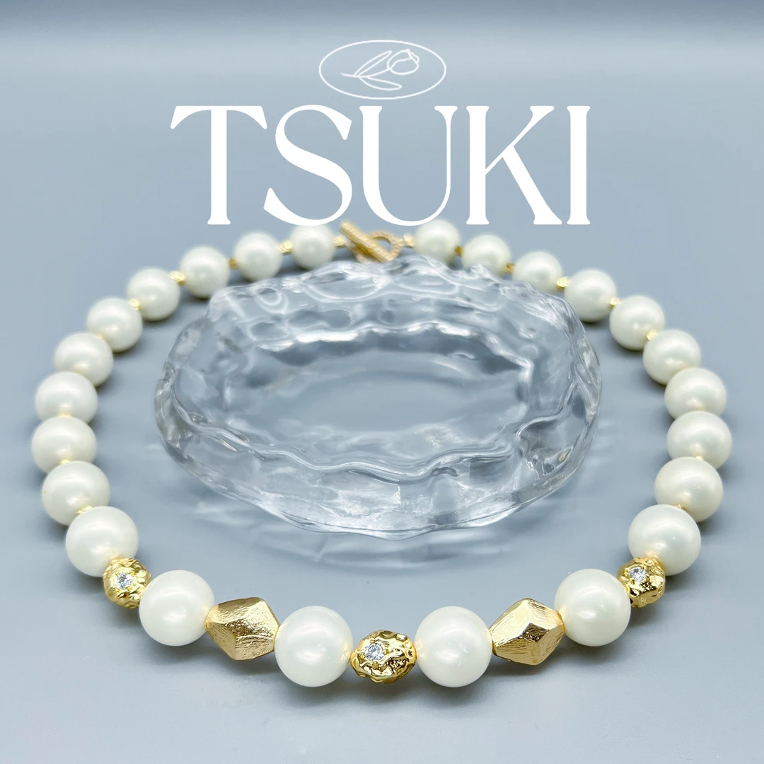 铜合金项链 法式优雅 莱拉Lyra 轻奢时尚百搭白色珠珠项链X215