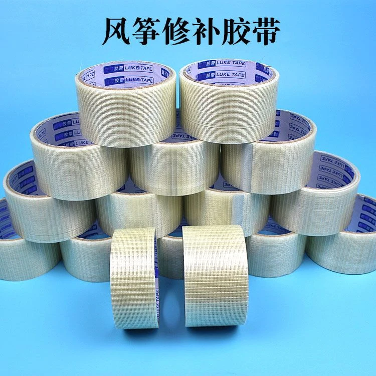 风筝修补胶带纤维网格胶带抗撕裂耐磨粘度高半透明胶带