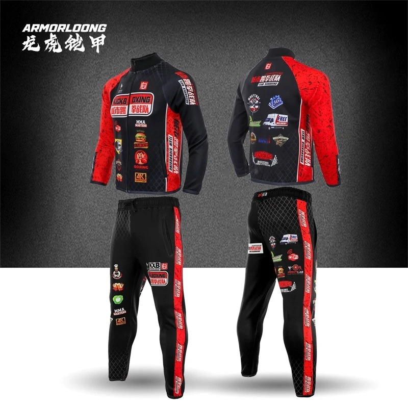 城市踢拳战队套装MMA长裤格斗泰拳击服搏击运动UFC训练比赛拳馆
