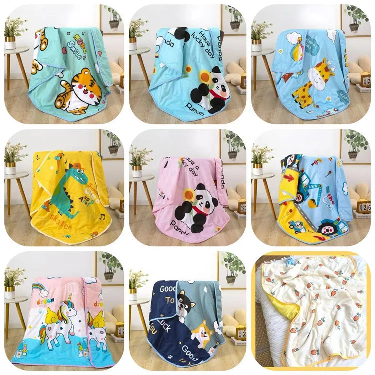 小清新水洗夏凉被空调被成人儿童可用多规格尺寸花色薄款夏被