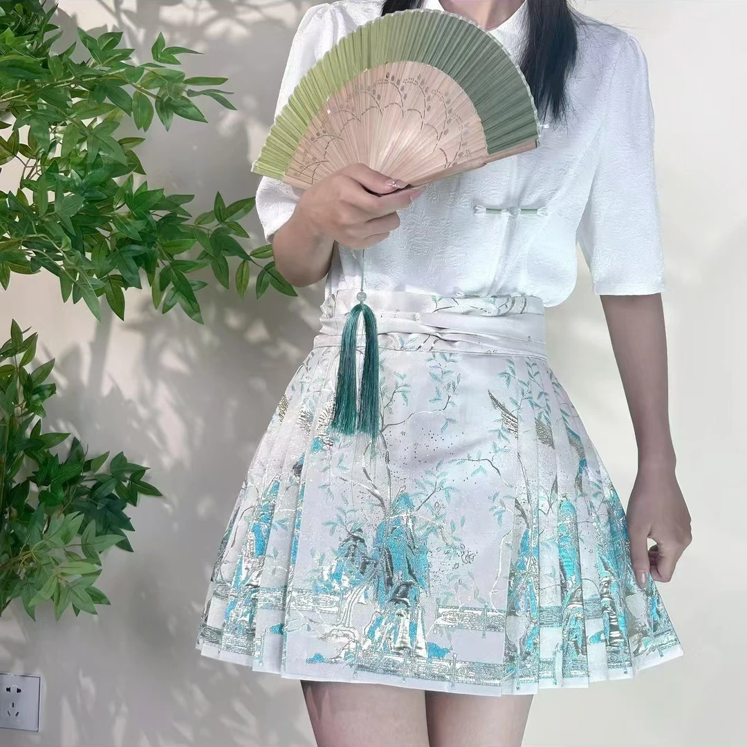 【芳华】马面短裙汉服中式百搭