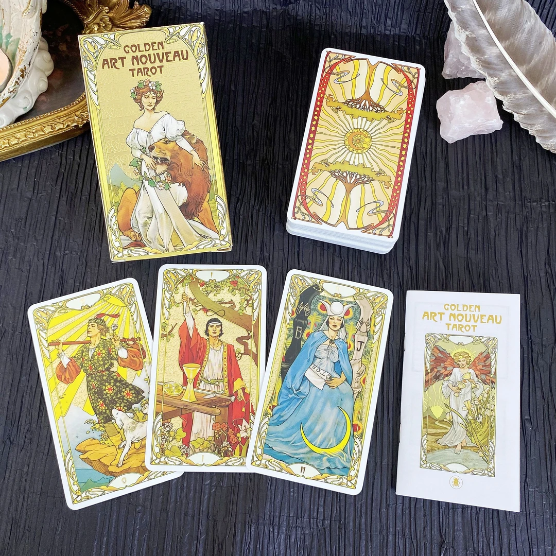 进口正版【黄金新艺术】塔牌罗golden art nouveau tarot韦特罗塔
