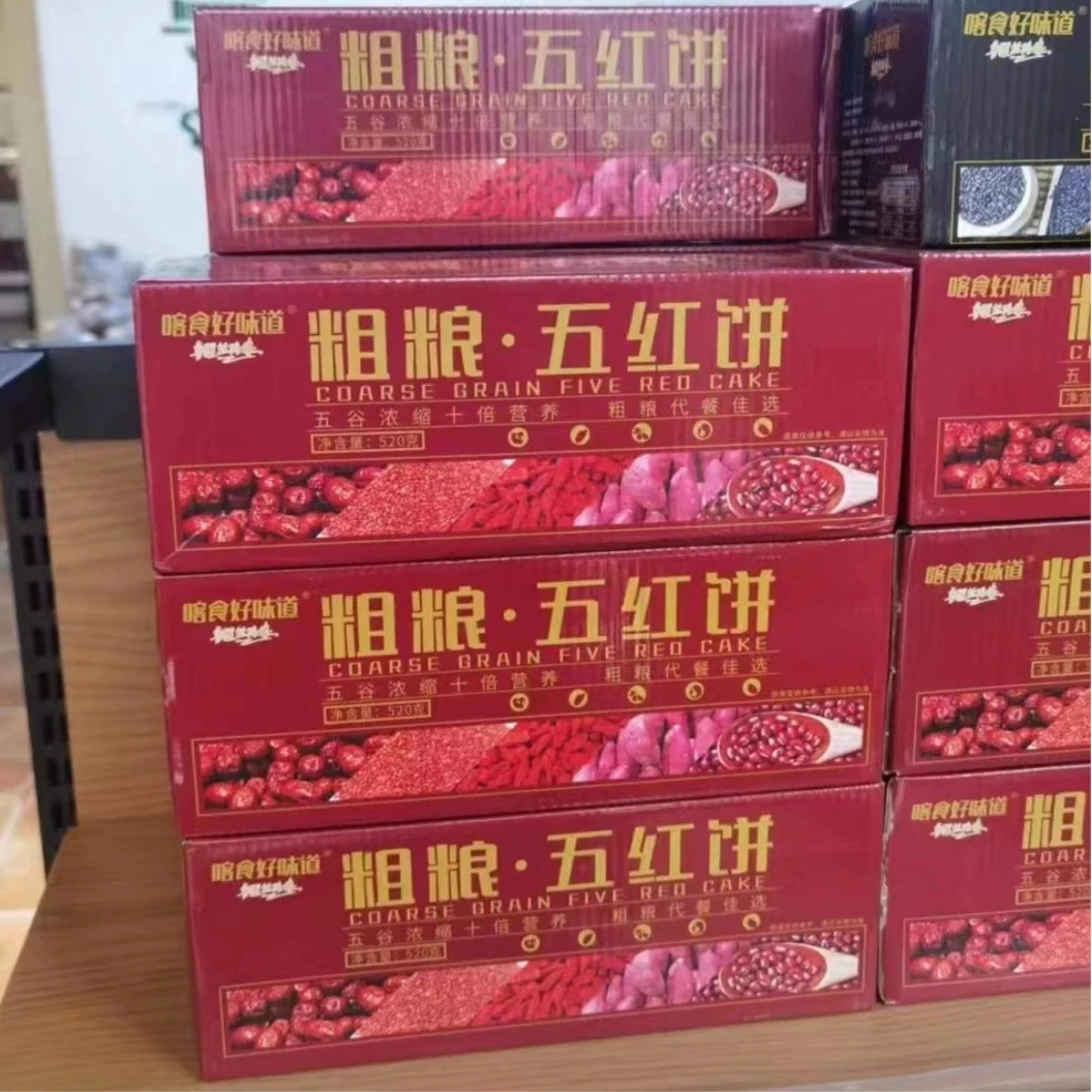 喀食好味道粗粮五红饼520g早餐营养糕点饼干零食