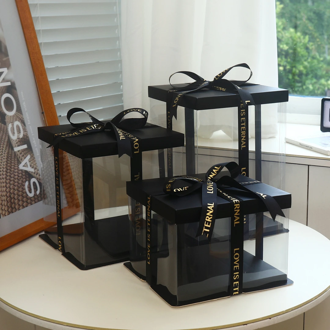 零食礼盒全透明包装盒蛋糕盒婚鞋盒礼物盒礼品盒包装盒零食盒实用