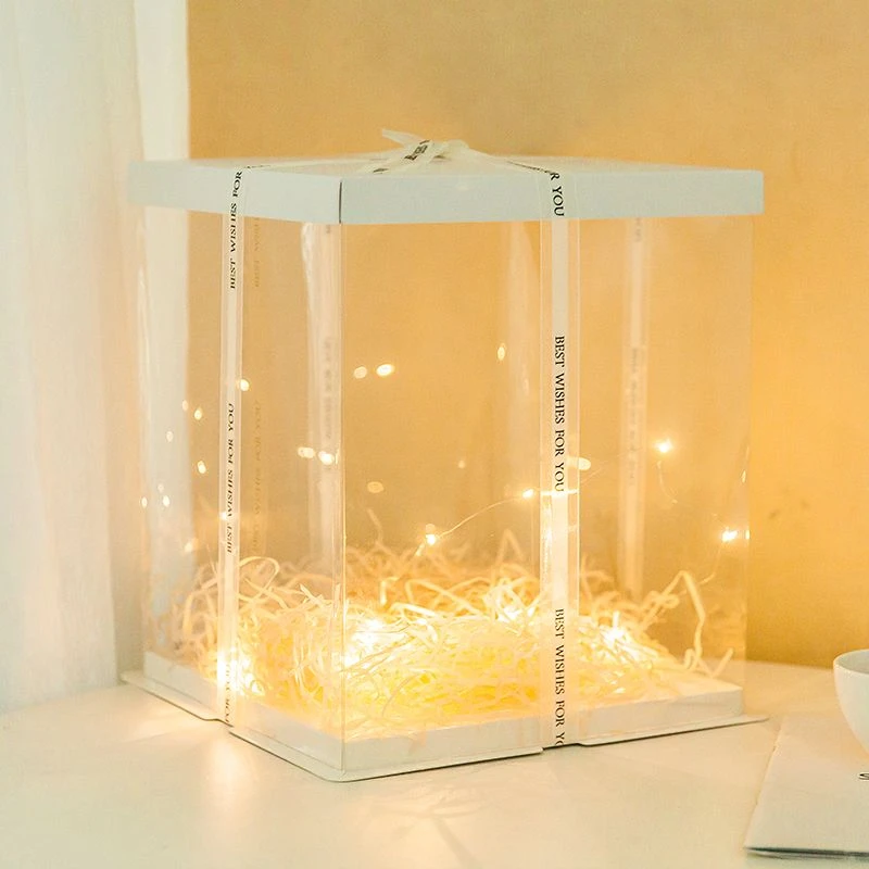 套装礼品盒全透明蛋糕盒零食礼盒圣诞节礼物平安夜礼盒实用加厚盒