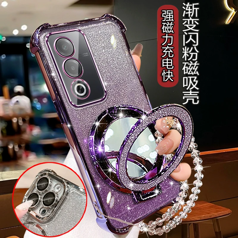 适用OPPOA3活力版手机壳女PKD110新款带镜支架oppa3x四角防摔软壳