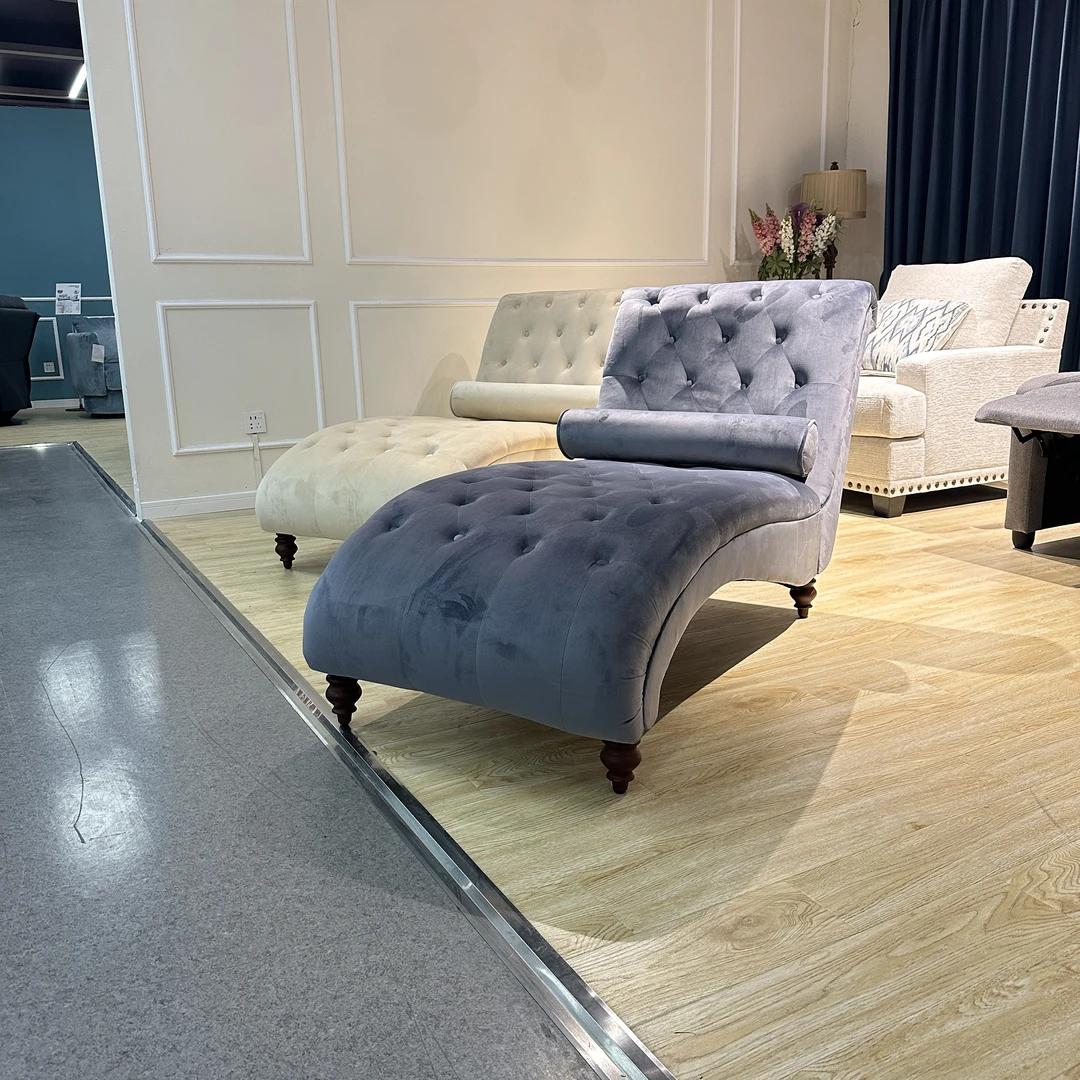 LW贵妃躺椅卧室布艺贵妃椅沙发懒人沙发床贵妃榻LW-9190-skd