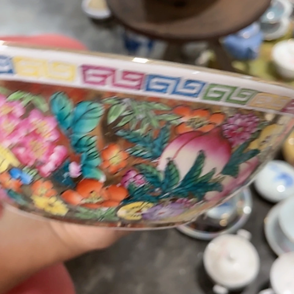 【闪购商品】紫砂盖碗摘****行金地万花碗