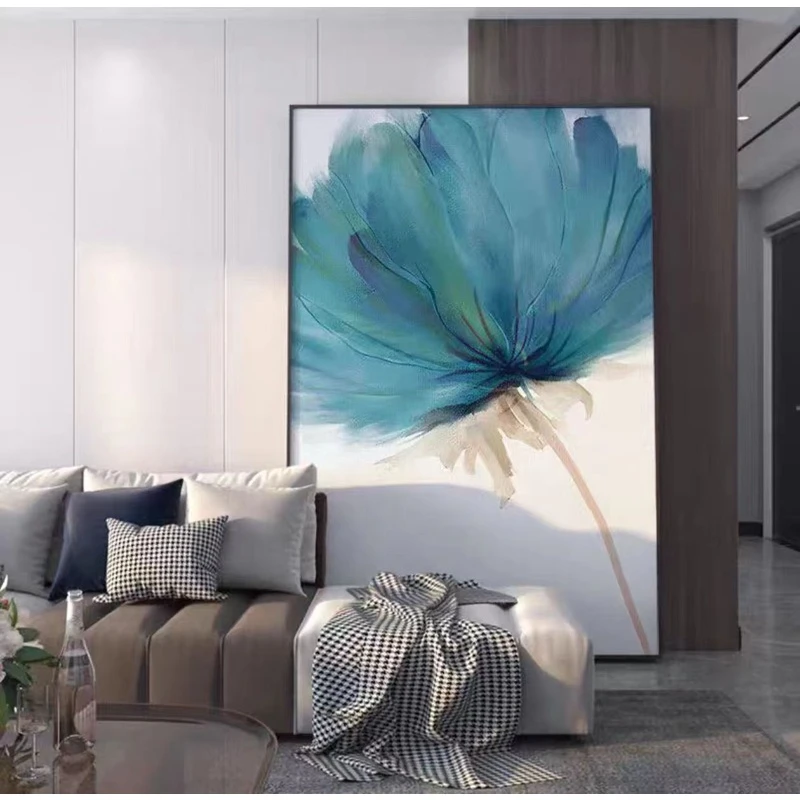 粉红现代极简轻奢奶油风客厅沙发墙落地画餐厅卧室玄关走廊装饰画