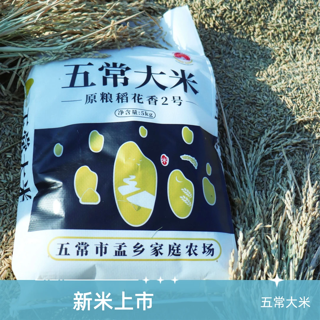 【孟璐的农场】2025年新米五常大米原粮稻花香2号 10斤一袋