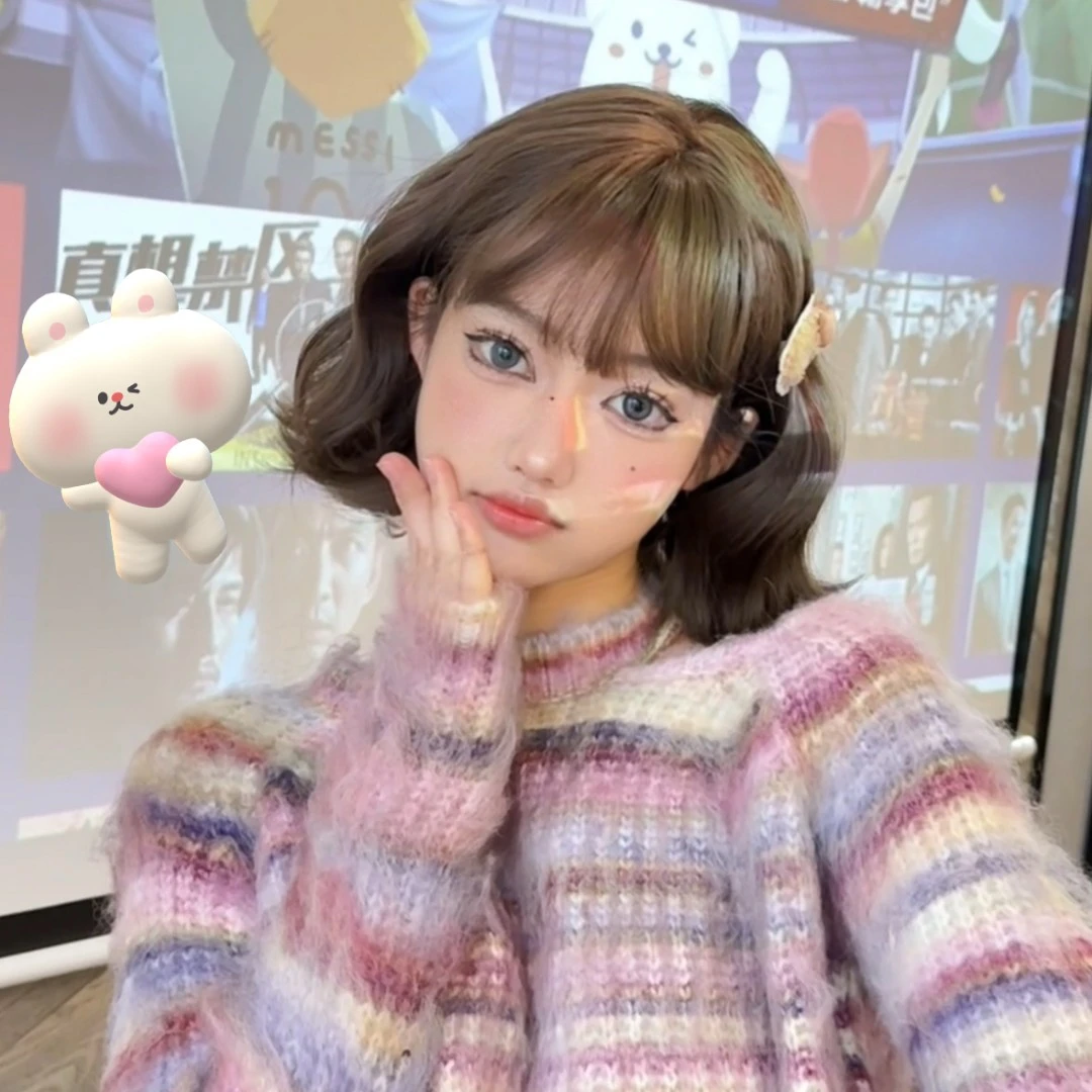 【顾茜茜专属】束朵假发女日常新款网红lolita自然齐刘海逼真短发