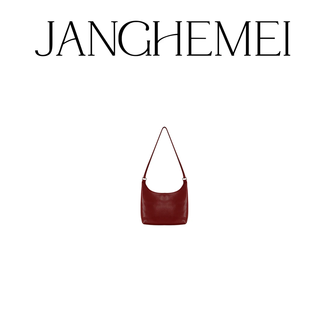 JANGHEMEI【牛皮设计文艺单肩包】尤莱特简约单肩斜挎包 O21393M42