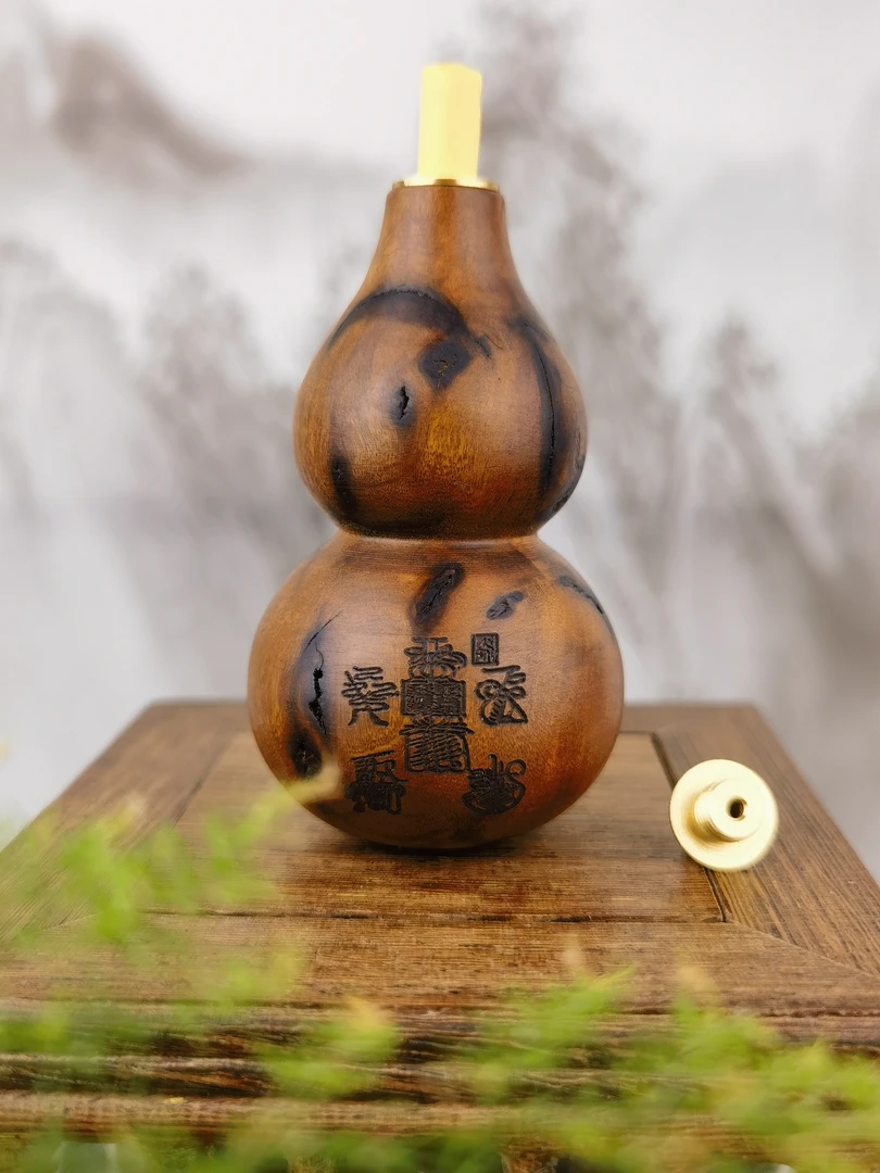 【龙虎山发】雷击枣木葫芦文玩把玩件手把件