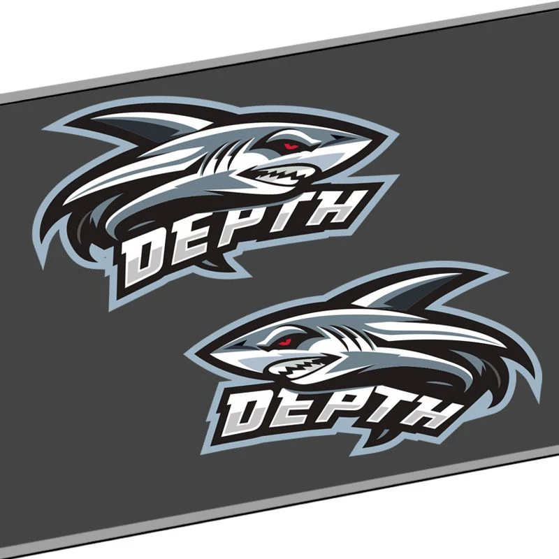 鲨鱼贴纸划痕遮挡贴创意个性电动摩托车装饰贴车窗防水反光贴画