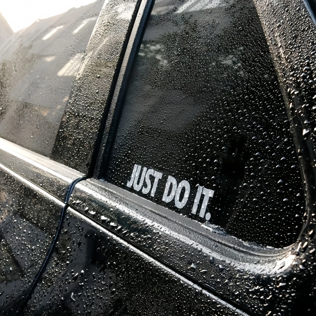 汽车贴纸just do it车贴想做就做英文字车身划痕遮挡个性装饰贴纸