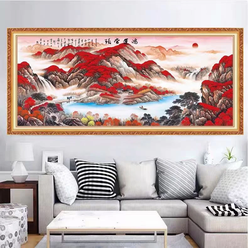 【十字绣】鸿运当头【珍藏版】-四股满绣 棉线234*196厘米 （需自己绣）