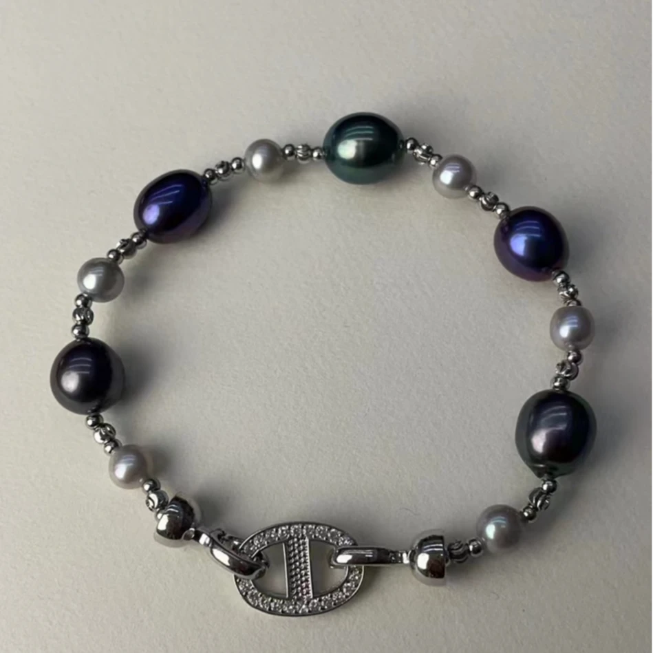 黑美人米型手链首饰