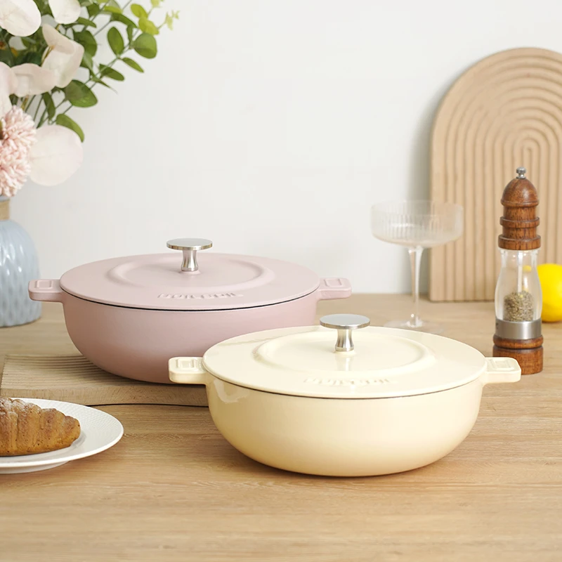 YANZAO/焱造铸铁珐琅锅BOILBOIL 26芳园系列妈咪锅1