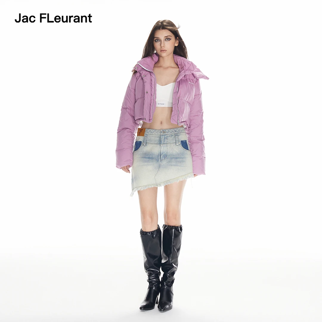 JAC FLEURANT新款短款面包宽松保暖时髦女士简约高级