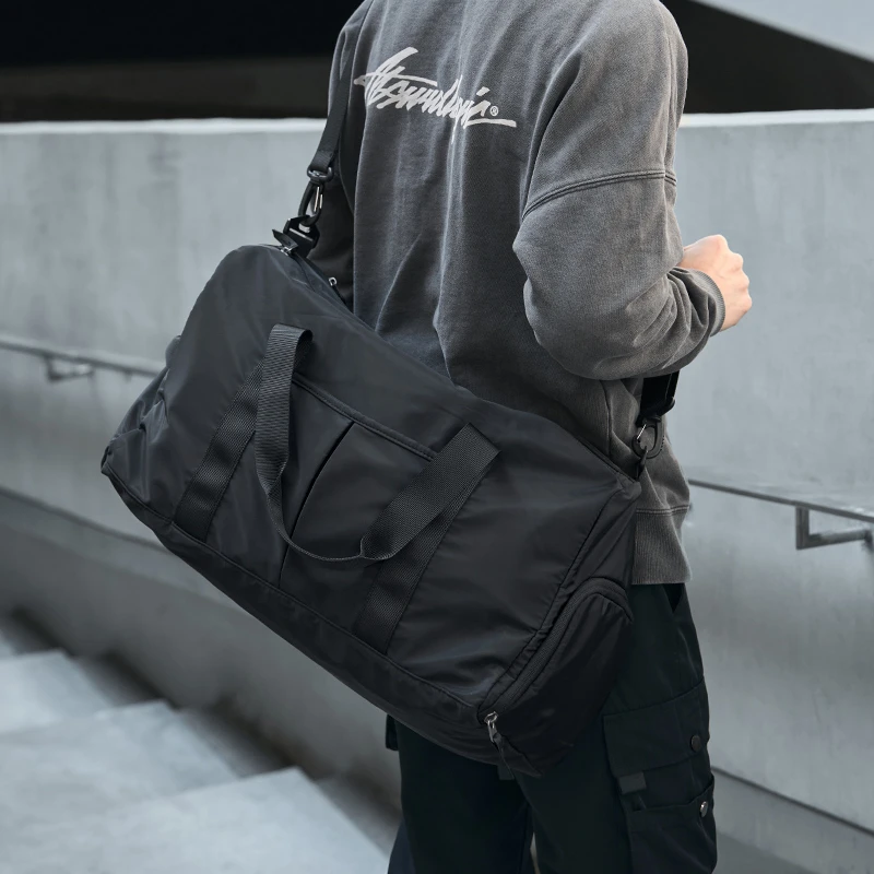 短途旅行包男款简约手提行李包健身包干湿分离轻便运动健身包0534