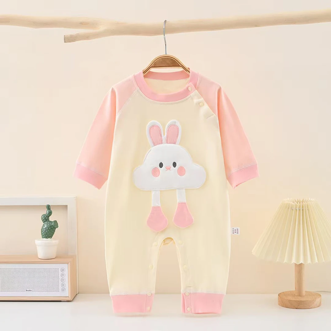 高能感婴幼儿纯棉秋外穿时尚打底衣新款婴儿长袖宝宝秋季卡通